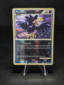 Murkrow 58/90 - Reverse Holo - HGSS Undaunted Pokemon TCG - Image 1
