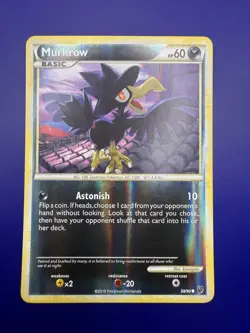 ⚡Murkrow 58/90 Undaunted Reverse Holo Pokemon TCG LP 2010 - Image 1