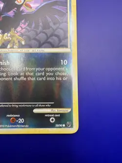 ⚡Murkrow 58/90 Undaunted Reverse Holo Pokemon TCG LP 2010 - Image 5