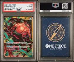 One Piece Roronoa Zoro Wings of the Captain SEC Alt Art OP06-118 PSA 10 English - Image 3