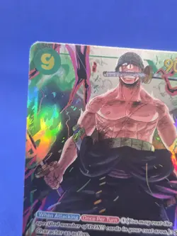 One Piece Wings of the Captain Roronoa Zoro OP06-118 Secret Rare SEC Alt Art - Image 3