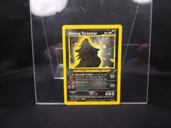 Pokemon TCG Shining Tyranitar Neo Destiny Holo Card 113/105 Unlimited Shiny Rare - Image 1