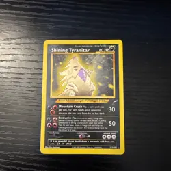 Pokemon TCG Shining Tyranitar Neo Destiny Shiny Holo Card 113/105 - Image 3