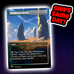 Windswept Heath - Custom Art Magic: The Gathering Playtest Card - Commander EDH - Image 1
