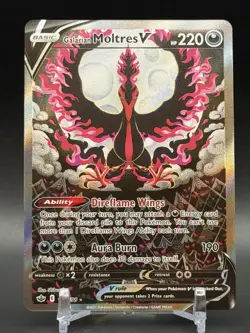 Galarian Moltres V 177/198 Chilling Reign Alternate Art Rare Pokemon Card MP - Image 1