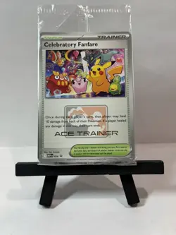 Pokemon TCG Celebratory Fanfare - Ace Trainer Reward Card - Image 1