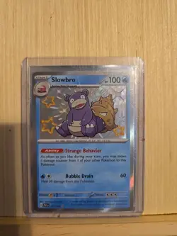 Pokemon TCG Shiny Slowbro Holo Rare Card Paldean Fates 117/091 - Image 1