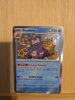 Pokemon TCG Shiny Slowbro Holo Rare Card Paldean Fates 117/091 - Image 3