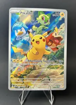 Pikachu 027 Sv: Scarlet & Violet Promo Cards Holo POKEMON TCG LP - Image 1