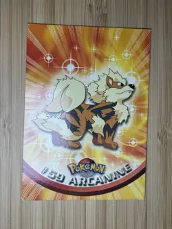 Pokemon #59 Arcanine Card 1999 Topps TV Animation Edition - Image 1