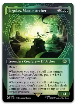 Legolas, Master Archer (Showcase) (Surge Foil) #805 NM Lord of the Rings - Image 1