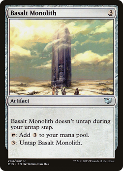Basalt Monolith #244 (MP) Commander 2015 C15 Magic MTG - Image 1