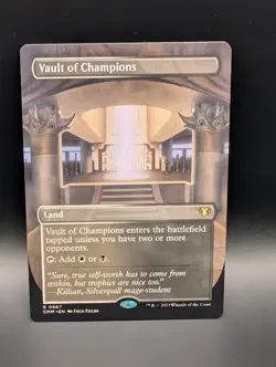 MTG - Vault of Champions - BORDERLESS - Land (W/B) - CMM #667 - Rare - Image 1