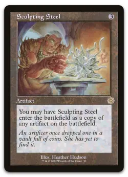 Sculpting Steel #50 (NM) Brothers' War BRR Magic MTG - Image 1