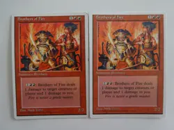 MTG 2x Brothers of Fire 4th Edition - Image 1