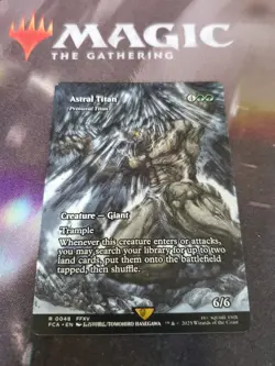 Mtg. Astral Titan - Primeval Titan Showcase. Final Fantasy. Pack Fresh - Image 1