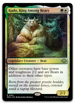 Kudo, King Among Bears #192 (Foil) (NM) Modern Horizons 3 MH3 Magic MTG - Image 1