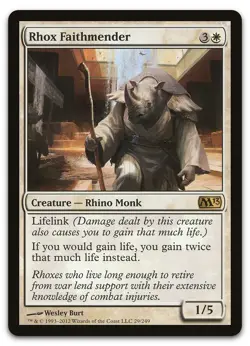 Rhox Faithmender #29 (LP) Magic 2013 M13 Magic MTG - Image 1