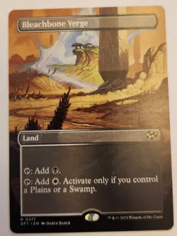Bleachbone Verge DFT #371 Borderless Rare Land Regular NM+ - Image 1