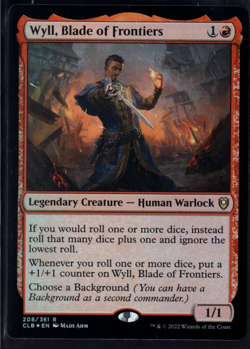 Wyll, Blade of Frontiers 208/361 Rare Foil Baldur's Gate Magic The Gathering NM - Image 1