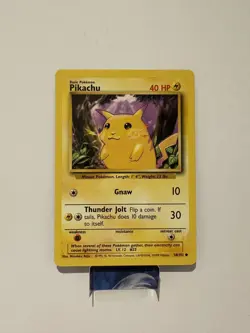 Pikachu 58/102 Base Set - Common - Pokemon Card TCG - WOTC LP - Image 1