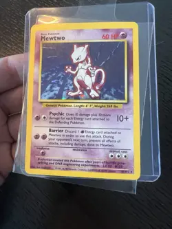 Mewtwo 10/102 Base Set Unlimited Very Light Play Pokemon Card WOTC Vintage - Image 1
