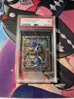 1999 Pokemon Merlin Blastoise Prism #S4 PSA 9 - Image 1