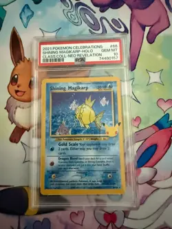 2021 Pokemon Shining Magikarp 66/64 Celebrations Classic Collection Holo PSA 10 - Image 1