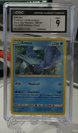 2018 Pokemon SM Black Star Articuno Holo SM144 - German - CGC 9 Mint - POP 1!! - Image 1