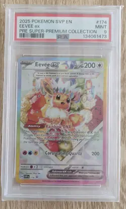 POKEMON EEVEE SVP 174 PSA 9 PRISMATIC EVOLUTIONS SIR PROMO - Image 1