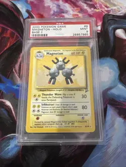 Pokemon PSA 9 Magneton Holo Base Set 2 Vintage - Image 1