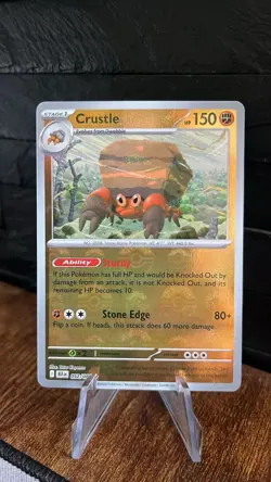 Pokemon, Crustle, 052/086, Pokeball Reverse Holo, Black Bolt / White Flare - Image 1