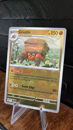 Pokemon, Crustle, 052/086, Pokeball Reverse Holo, Black Bolt / White Flare - Image 2