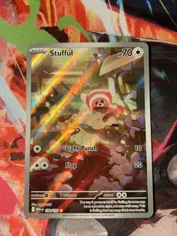 Pokemon Card Stufful 154/132 Illustration Rare Mega Evolution Base Set NM - Image 1