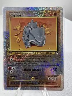 Rhyhorn Legendary Collection 2002 Reverse Holo Pokemon Card TCG - Image 1
