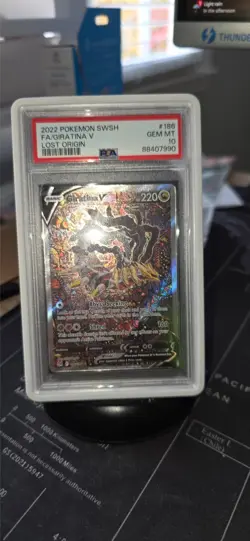 Giratina V 186/196 Alt Art / Full Art Lost Origin Pokemon GEM MINT PSA 10 - Image 3
