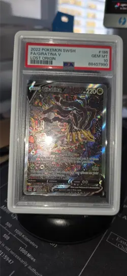 Giratina V 186/196 Alt Art / Full Art Lost Origin Pokemon GEM MINT PSA 10 - Image 4