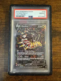 Giratina V 186/196 Alt Art / Full Art Lost Origin Pokemon GEM MINT PSA 10 - Image 3