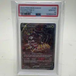 Giratina V 186/196 Alt Art / Full Art Lost Origin Pokemon GEM MINT PSA 10 - Image 1