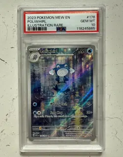 Poliwhirl 176/165 Pokemon Scarlet & Violet 151 Illustration Rare PSA 10 GEM MINT - Image 1
