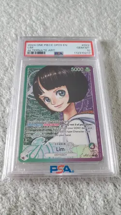 2024 One Piece OP09-022 LIM Alternate Art Leader ENGLISH PSA 10 GEM MINT - Image 2
