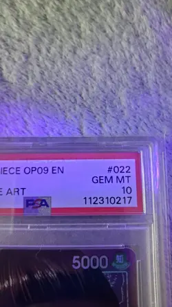 2024 One Piece OP09-022 LIM Alternate Art Leader ENGLISH PSA 10 GEM MINT - Image 3
