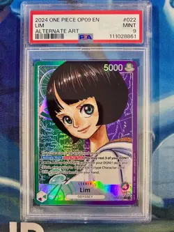 PSA 2024 ONE PIECE OP09 EN LIM ALTERNATE ART #022 MINT 9 - Image 1