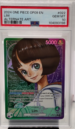 2024 One Piece OP09 Lim Alternate Art Leader #022 ENGLISH PSA 10 GEM MINT - Image 1