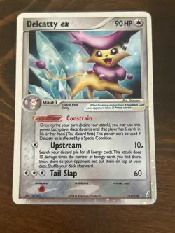 Delcatty EX 91/100 Holo Rare Pokemon Card 2006 Crystal Guardians LP - Image 1