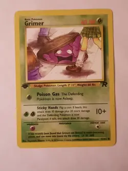 Pokemon Card Grimer - 57/82 - 1st Edition - Team Rocket - WOTC 2000 - Image 1