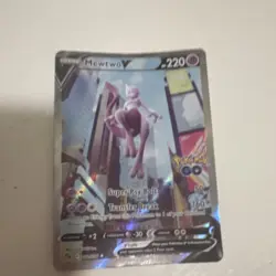 Mewtwo V Pokemon GO Holo Card 072/078 English 2022 Basic Pokemon V - Image 3