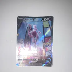 Mewtwo V Pokemon GO Holo Card 072/078 English 2022 Basic Pokemon V - Image 5