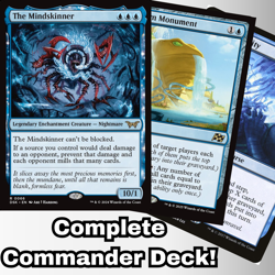 MTG Commander EDH Deck The Mindskinner 100 Magic Cards Custom Deck Blue Mill - Image 1