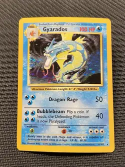 Pokemon Gyarados TCG Holo Card Base Set, Unlimited Rare, 6/102 - Image 3
